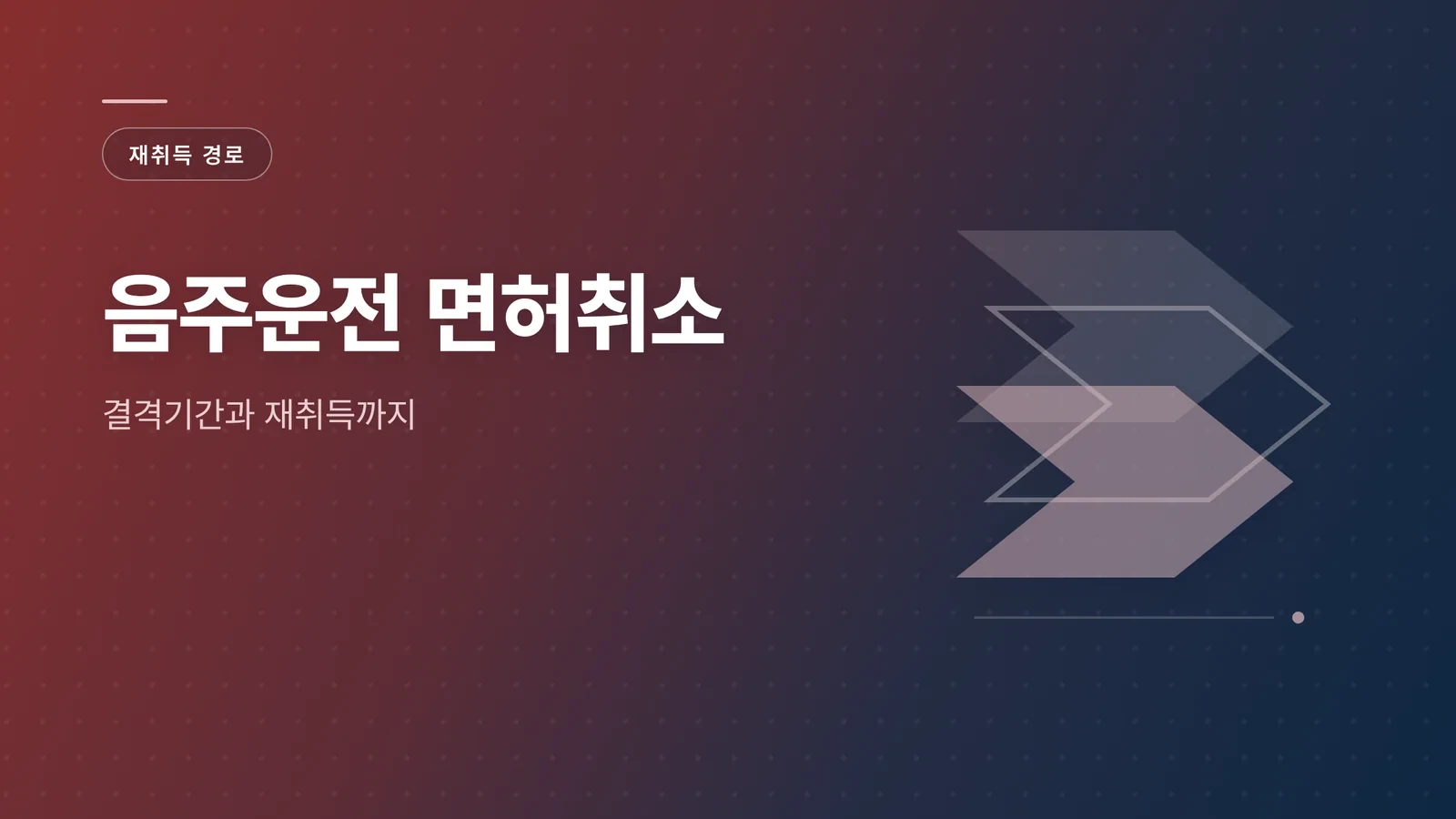 음주운전 면허취소 기준과 결...